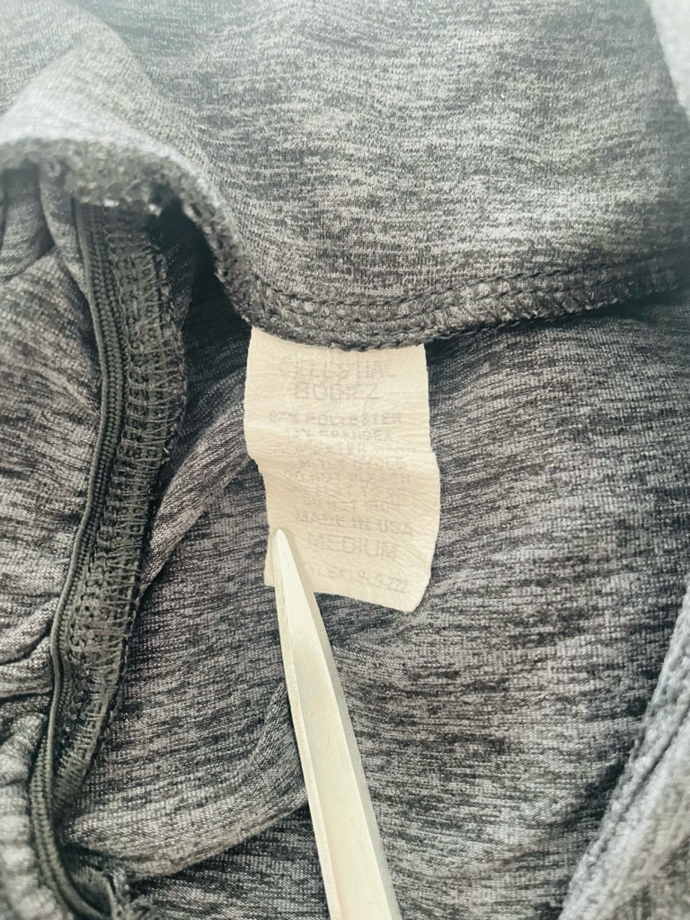 Celestial Bodiez Gray Heather Scrunch Leggings - Picture 4 of 4